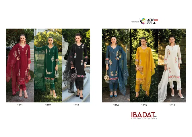 Ibadat Vol 3 By Lady Leela Designer Kurti With Pant Dupatta Wholesale Shop In Surat
